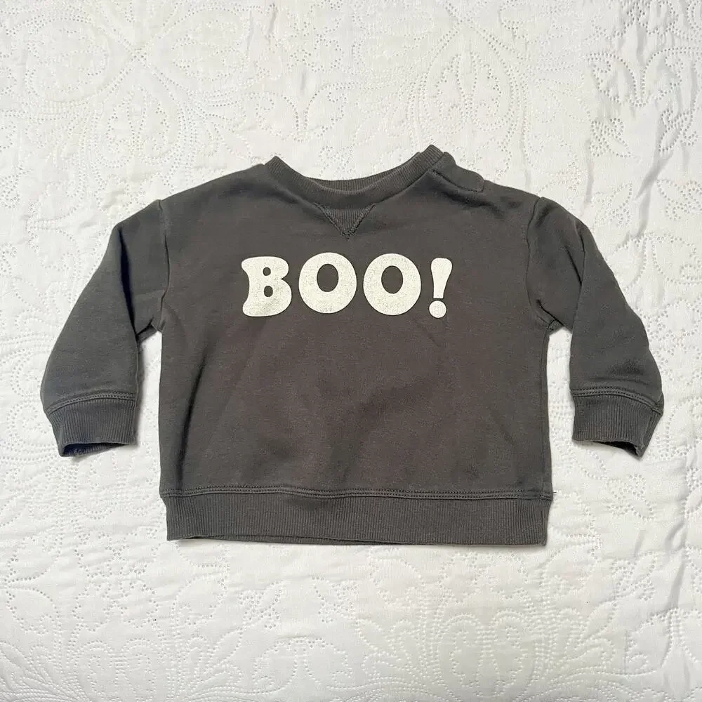Little Co Boo! Crewneck Sweatshirt Size 6m